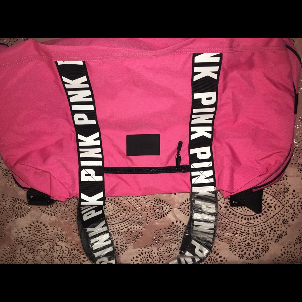 “PINK” duffel bag